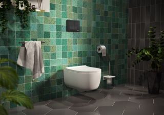 Кнопка смыва Berges Novum soft touch чёрный 040045